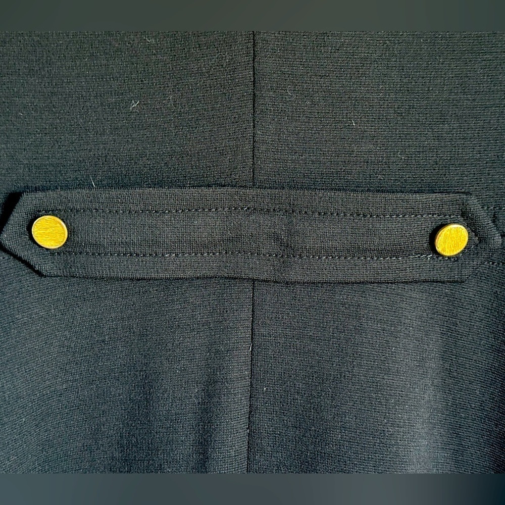 1960s Butte Knit Double Breasted MILITARY STYLE Wool Blend Long Coat - Picture 8 of 16